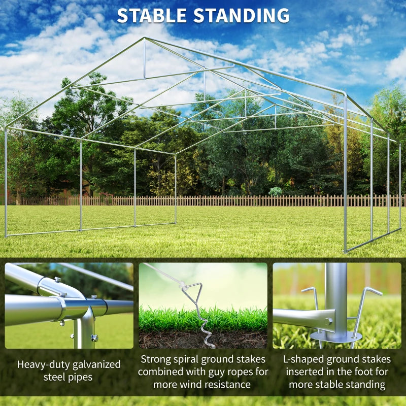 Heavy-Duty Large Wedding Tent 20' x 20' - Outdoor Party Canopy with Sidewalls