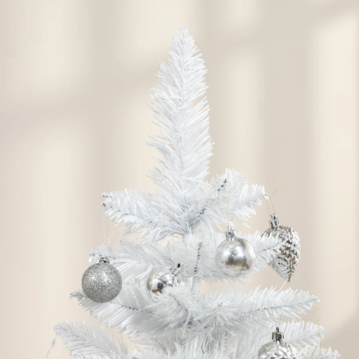 NEW 4ft 202-Tip Unlit Artificial Christmas Holiday Fake Xmas Tree w Folding Base, White