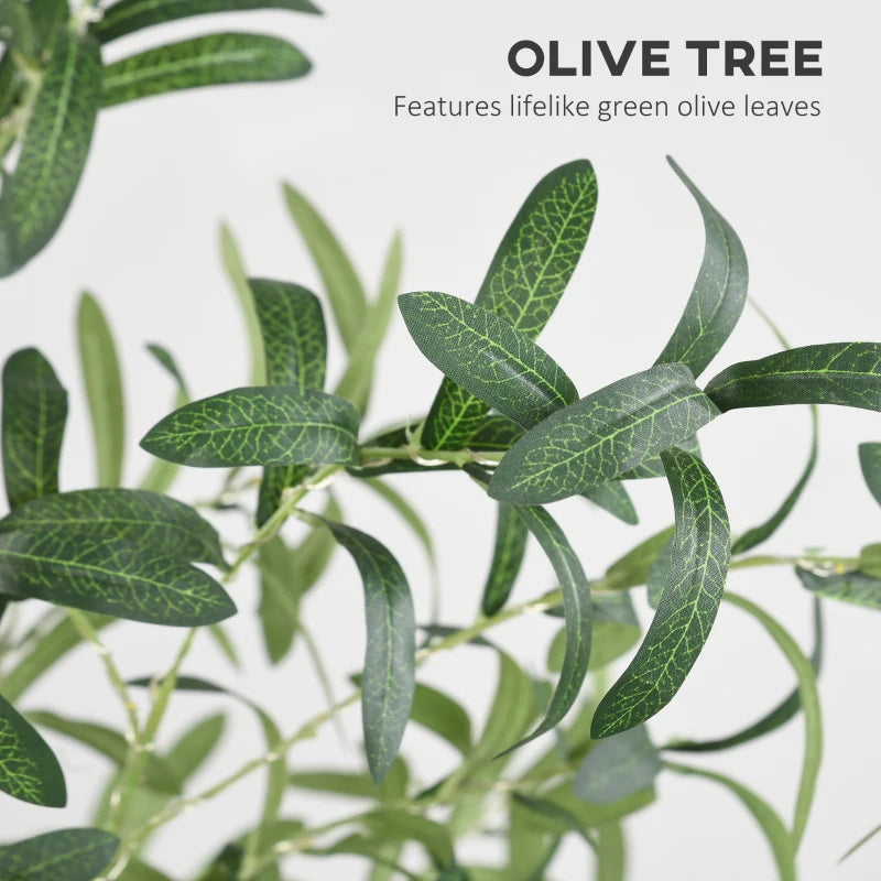 6ft Prelit Artificial Olive Tree w/ 300 Warm White Lights for Indoor-Outdoor Christmas Wedding Home Decor