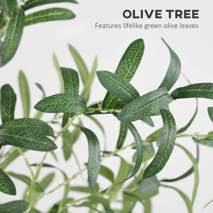 6ft Prelit Artificial Olive Tree w/ 300 Warm White Lights for Indoor-Outdoor Christmas Wedding Home Decor