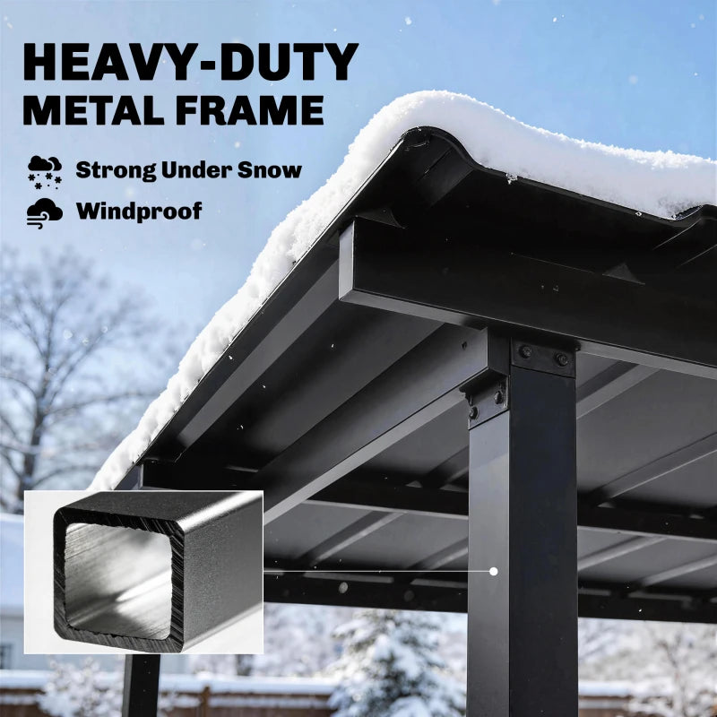 Hardtop Grill Gazebo 9x6 ft - Heavy-Duty Outdoor BBQ Shelter