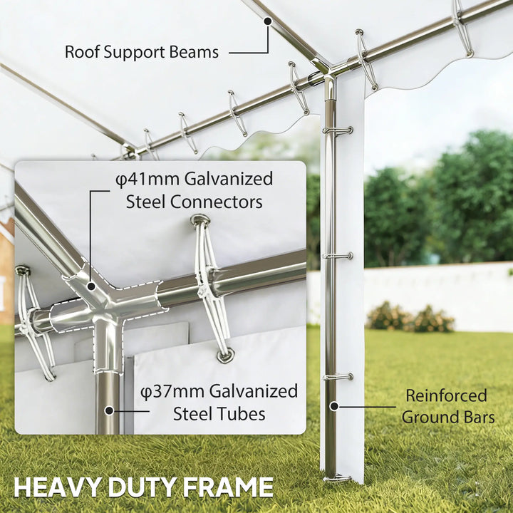 40' x 20' Deluxe Heavy Duty Outdoor Party Wedding Event Tent Gazebo Canopy w 12 Removeable Walls