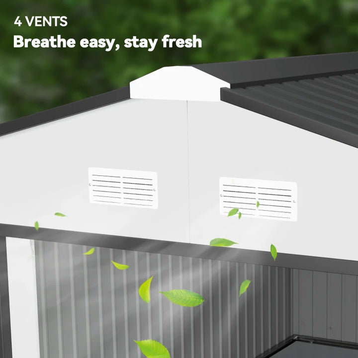 Garden Storage Shed 11' x 13' - Durable Outdoor Tool & Equipment Organizer