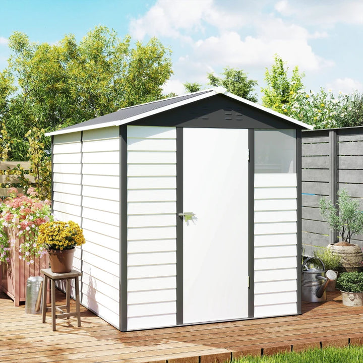 9' x 6' Garden Shed Outdoor Storage - Secure Lockable Patio Shed