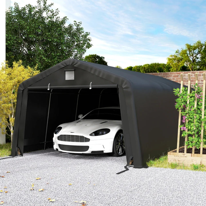 12' x 20' Portable Garage Canopy - Heavy Duty Weatherproof Car Shelter