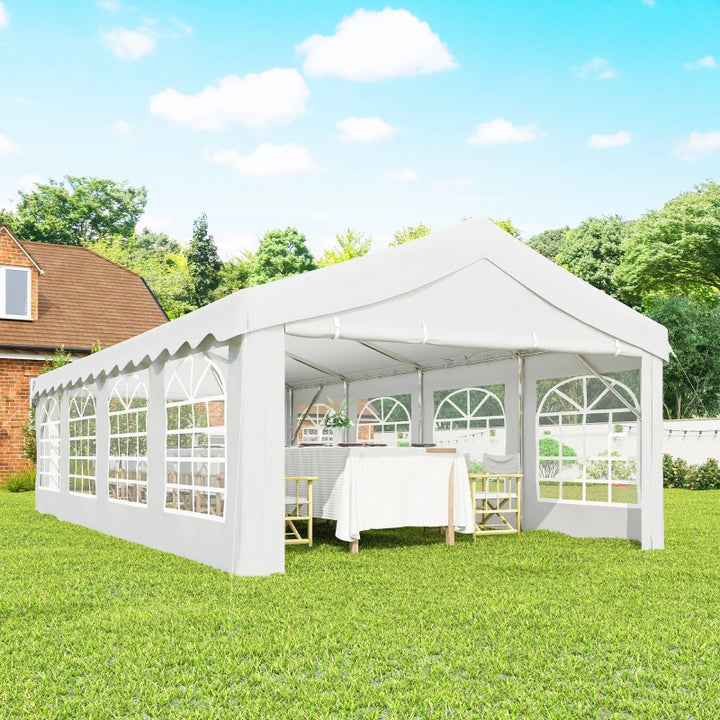 Heavy Duty Large Party Tent & Carport Canopy - Durable Outdoor Shelter with Removable Sidewalls