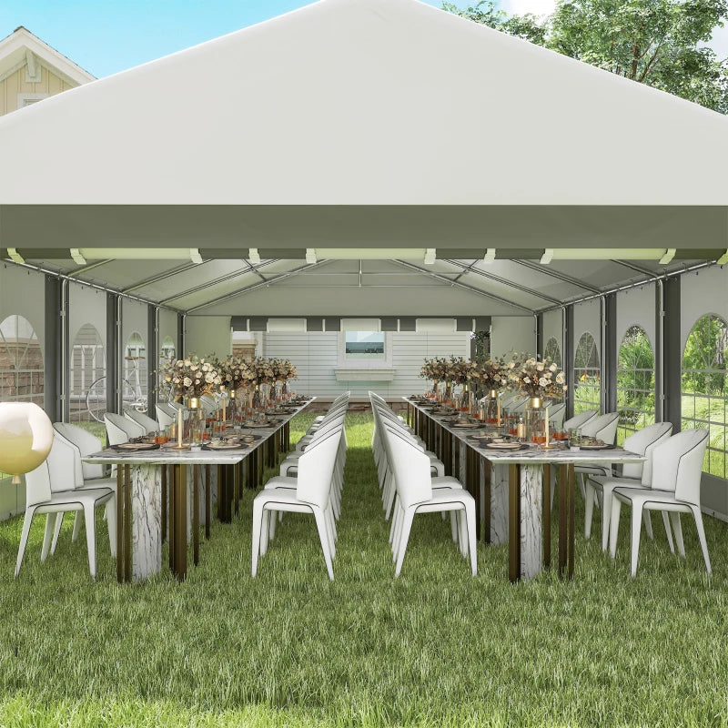 Heavy Duty Large Party Tent 20'x33' with Removable Sidewalls - Durable Outdoor Event Shelter