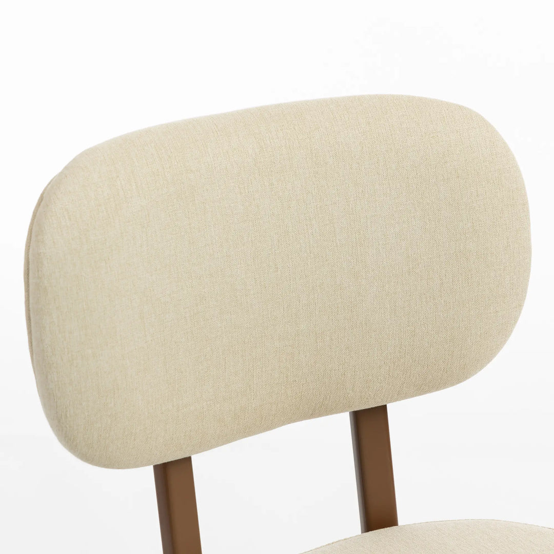 Heritage Upholstered Linen-Look Dining Chairs - Modern Comfort & Style, Set of 2, Beige