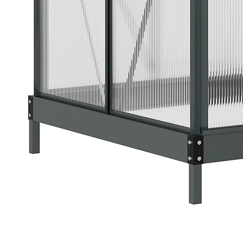 Outdoor Greenhouse Kit with Polycarbonate Panels - Year-Round Gardening Solution