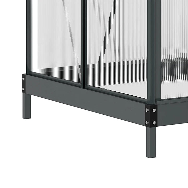 Outdoor Greenhouse Kit with Polycarbonate Panels - Year-Round Gardening Solution