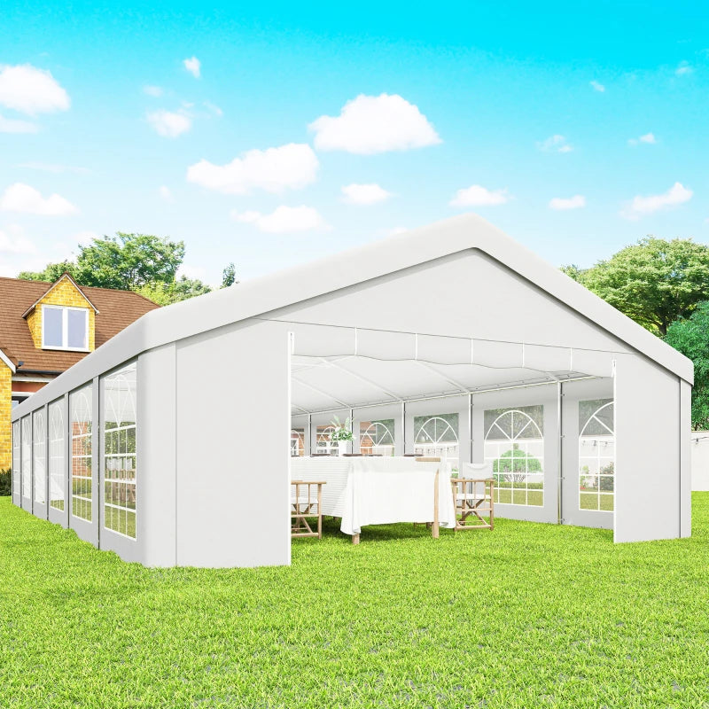20' x 40' Party Tent with Removable Window Sidewalls - Spacious Durable Outdoor Canopy