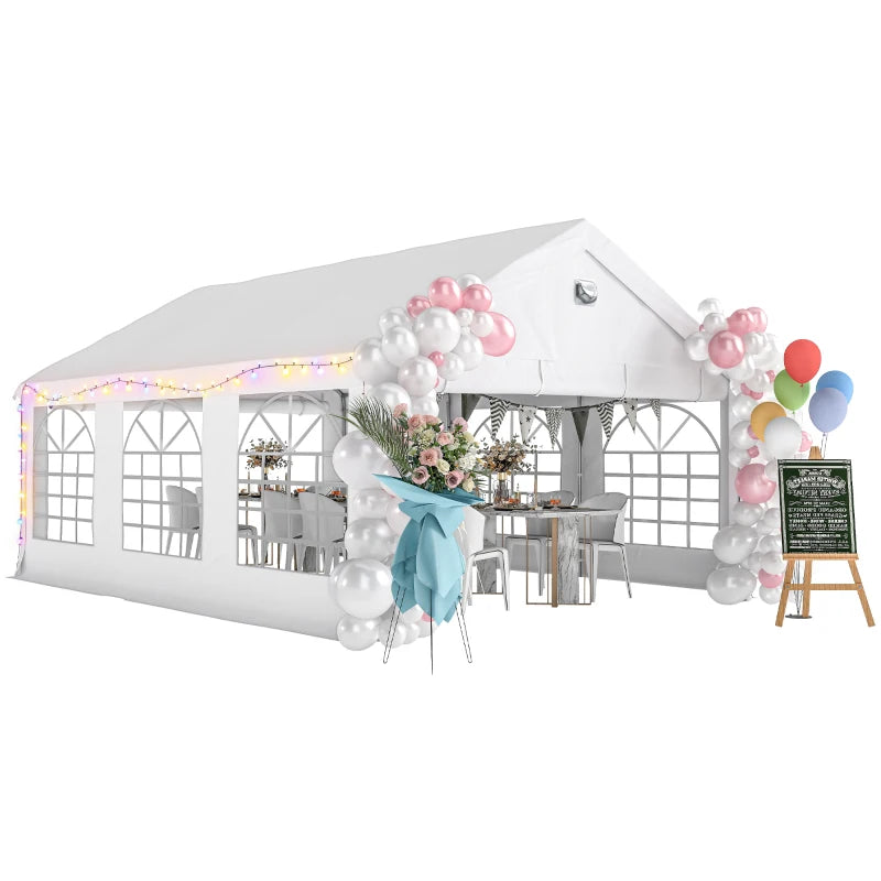 Heavy Duty 20' x 13' Party Tent with Removable Sidewalls - Outdoor Event Shelter