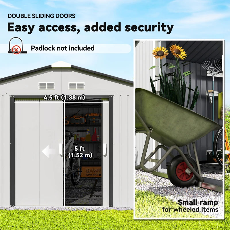 Garden Storage Shed 11' x 13' - Durable Outdoor Tool & Equipment Organizer