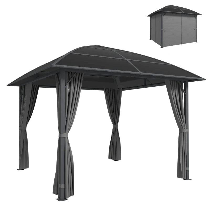 10' x 10' Outdoor Hardtop Gazebo Canopy with UV50+ Roof - Durable Patio Shelter