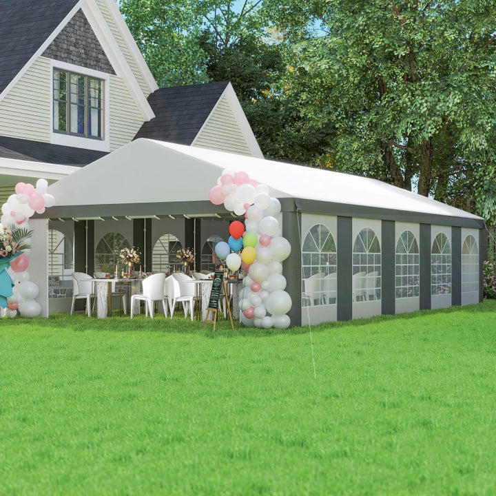 Heavy Duty Large Party Tent 20'x33' with Removable Sidewalls - Durable Outdoor Event Shelter