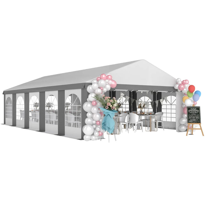 Heavy Duty Large Party Tent 20'x33' with Removable Sidewalls - Durable Outdoor Event Shelter