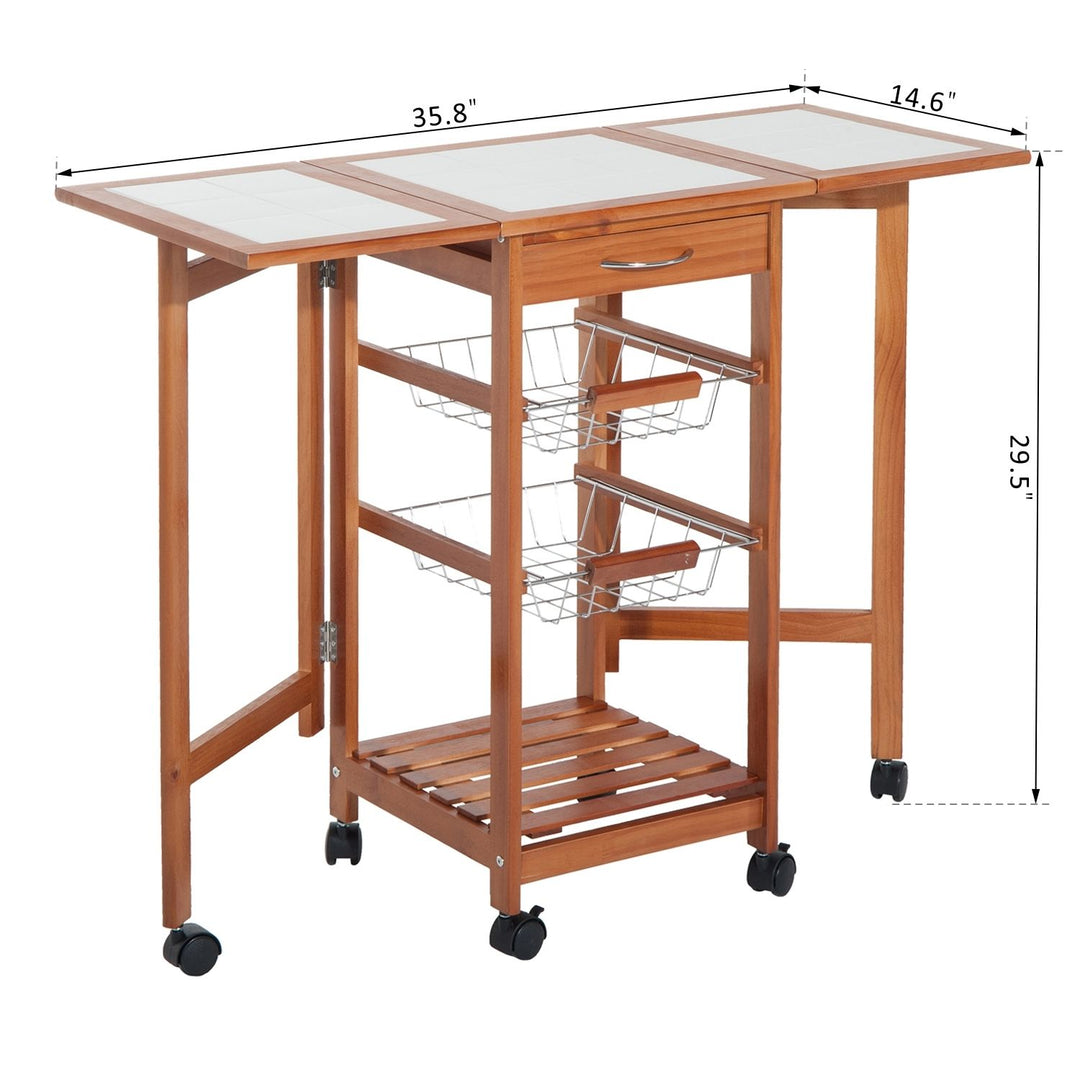 4-Tier Rolling Kitchen Cart