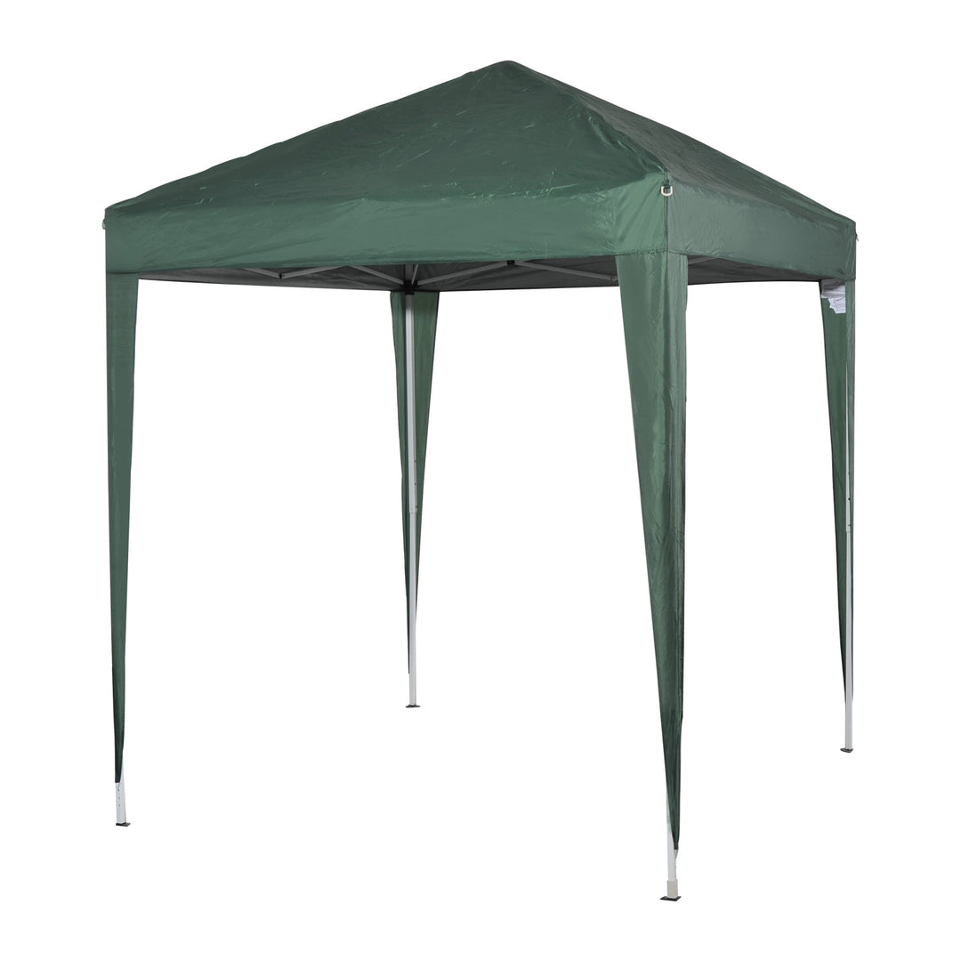 6.6’ x 6.6’ Pop-Up Portable Event Party Wedding Tent Gazebo Canopy w/ 4 Walls, Windows - Green