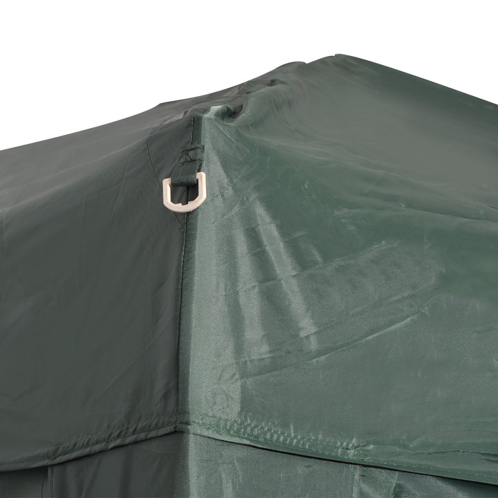 6.6’ x 6.6’ Pop-Up Portable Event Party Wedding Tent Gazebo Canopy w/ 4 Walls, Windows - Green