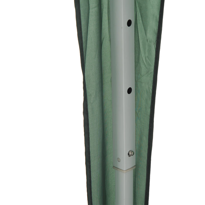 6.6’ x 6.6’ Pop-Up Portable Event Party Wedding Tent Gazebo Canopy w/ 4 Walls, Windows - Green