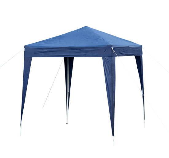 6.6’ x 6.6’ Pop-Up Portable Event Party Wedding Tent Gazebo Canopy w/ 4 Walls, Windows - Blue