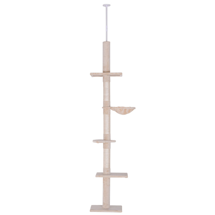 8.5ft 5-Tier Cat Tree - Beige