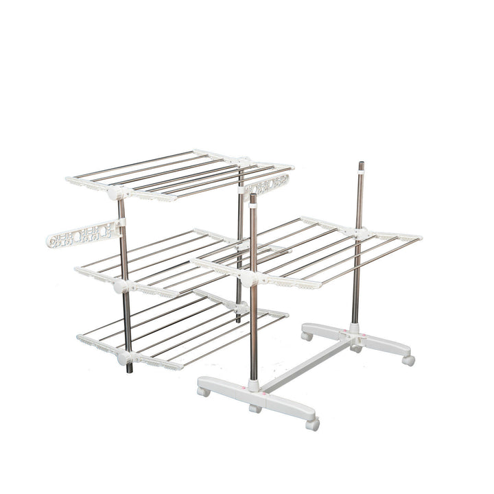 4-Tier Laundry Rack - Silver