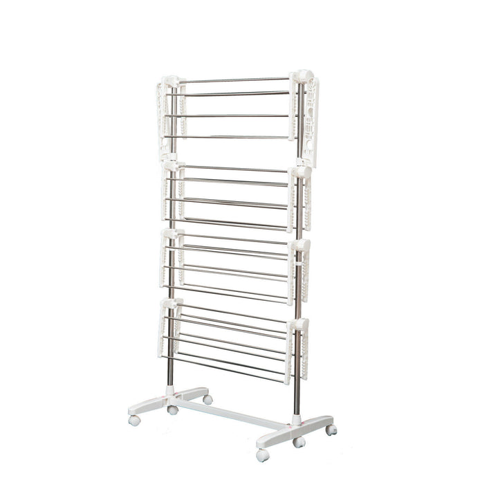4-Tier Laundry Rack - Silver
