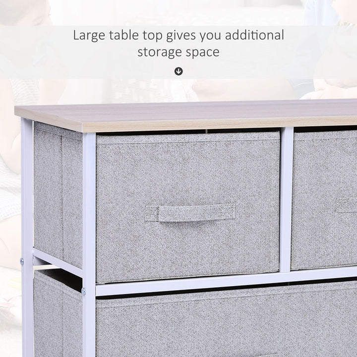 5-Drawer Storage Organizer - Grey