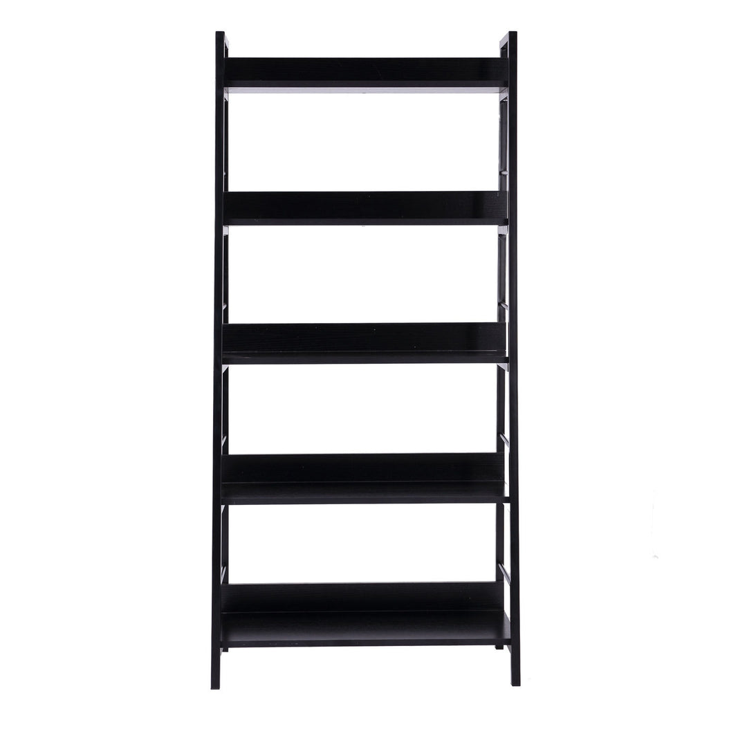 5-Tier Bookcase and Display Shelf - Black