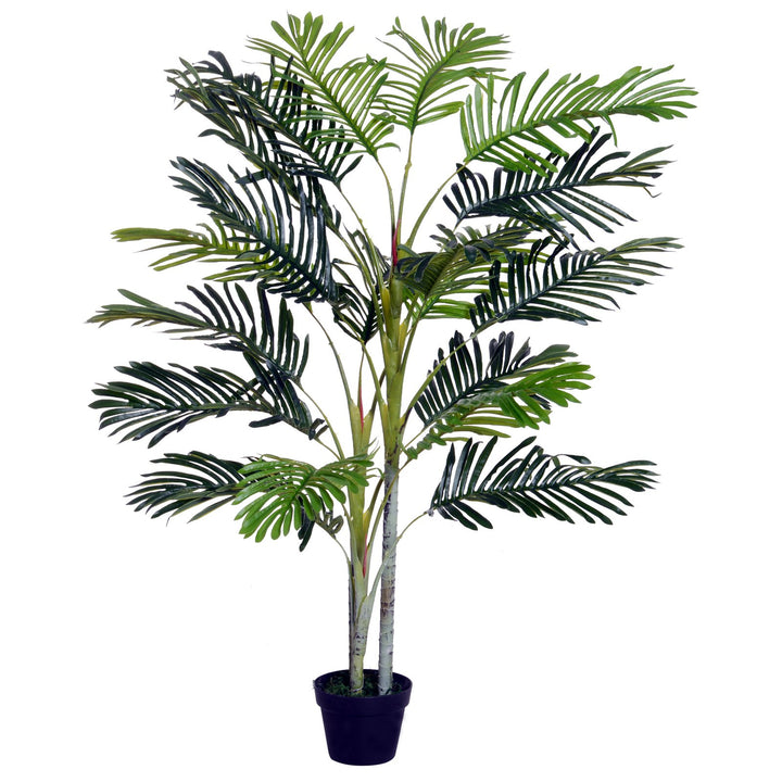 59” Artificial Realistic Tropical Indoor Outdoor Palm Tree Plant for Home Office Décor - Green