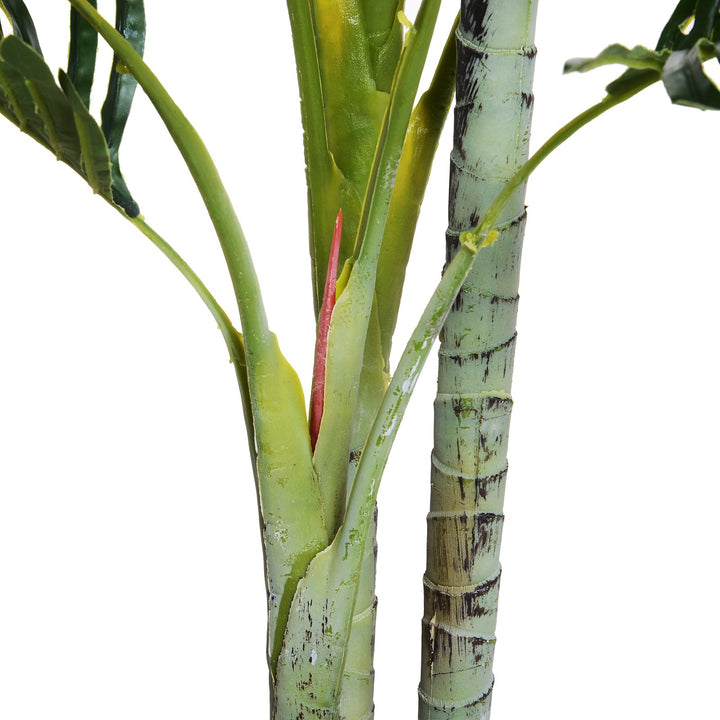 59” Artificial Realistic Tropical Indoor Outdoor Palm Tree Plant for Home Office Décor - Green