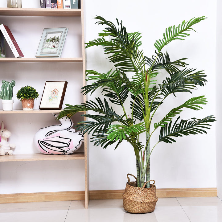 59” Artificial Realistic Tropical Indoor Outdoor Palm Tree Plant for Home Office Décor - Green