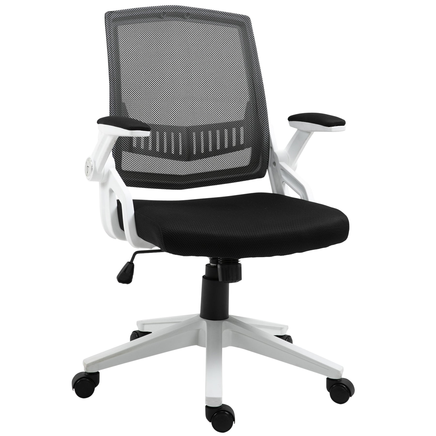 Chair Bw Mid-Back Mesh Office Chair - Black and White – Fab Finds Online