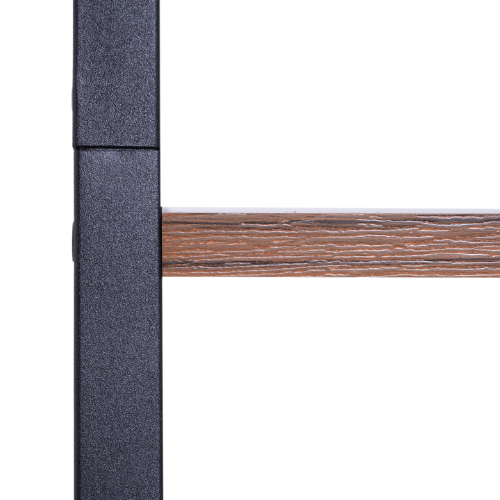 4-Tier Ladder-Style Bookcase - Black