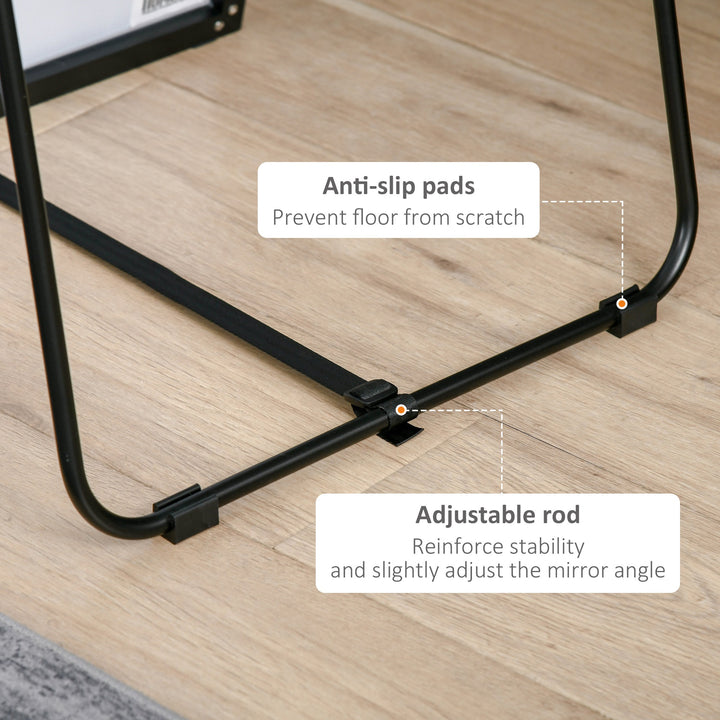 Free-Standing Full-Length Mirror - Black