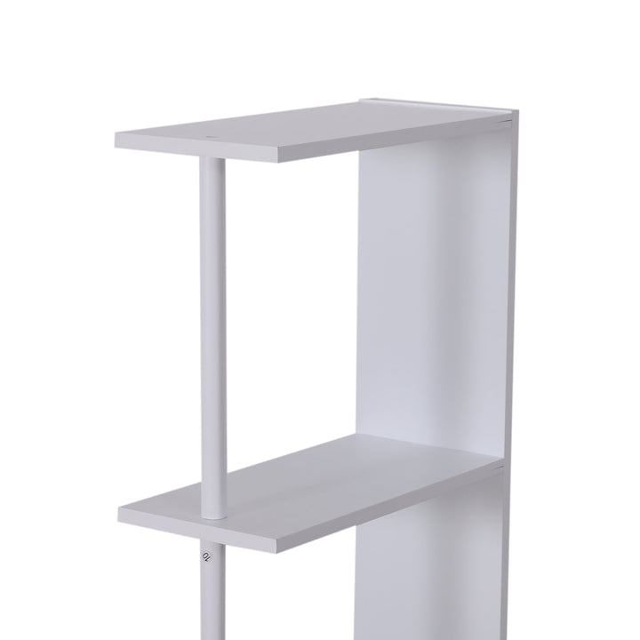 Modern Compact Bathroom Cabinet - White and Grey