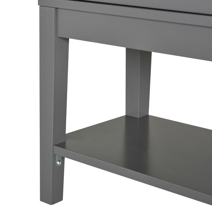Stylish Traditional Sideboard Buffet Cabinet / Console Table - Grey