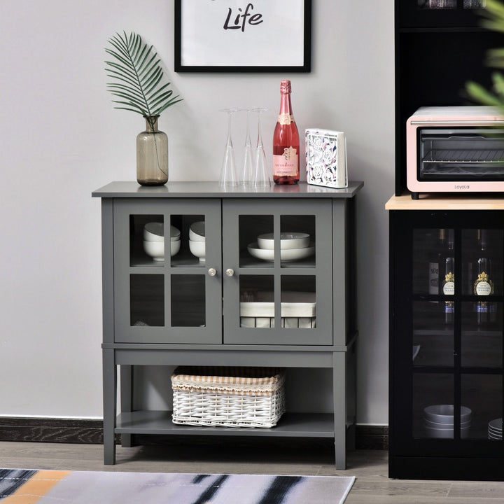 Stylish Traditional Sideboard Buffet Cabinet / Console Table - Grey