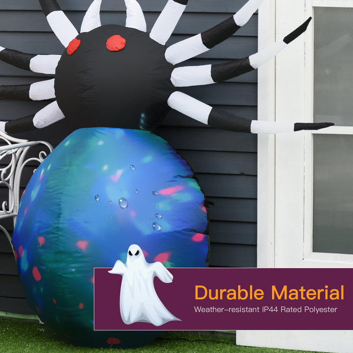 5ft Halloween Airblown Inflatable Decoration w Lights, Indoor Outdoor Lawn Porch, Giant Spider