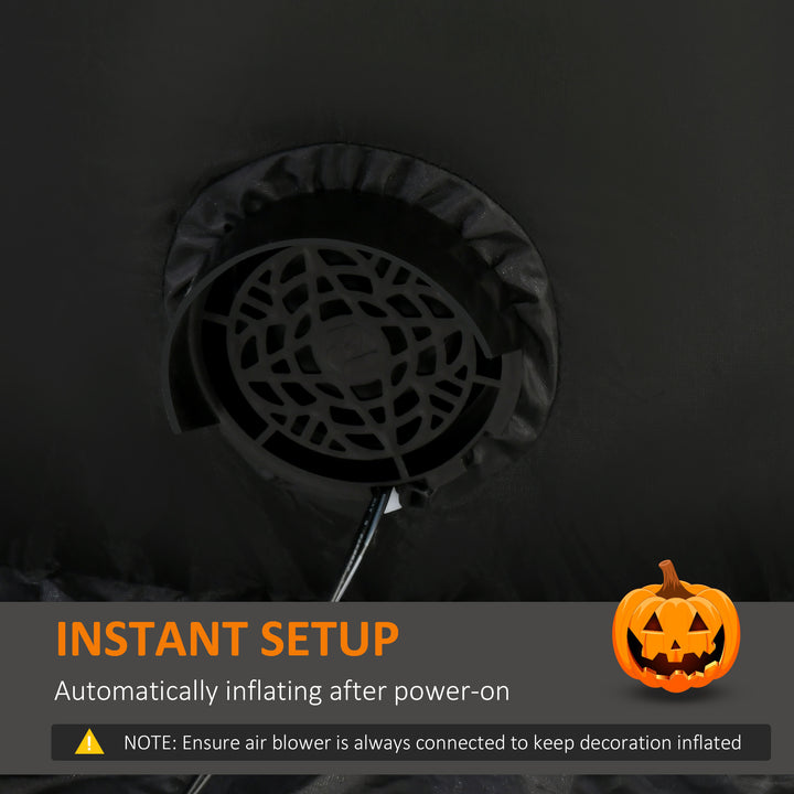 9ft Halloween Blow Up Inflatable Décor, LED Lights Indoor Outdoor Lawn Yard, Pumpkin Head Ghost