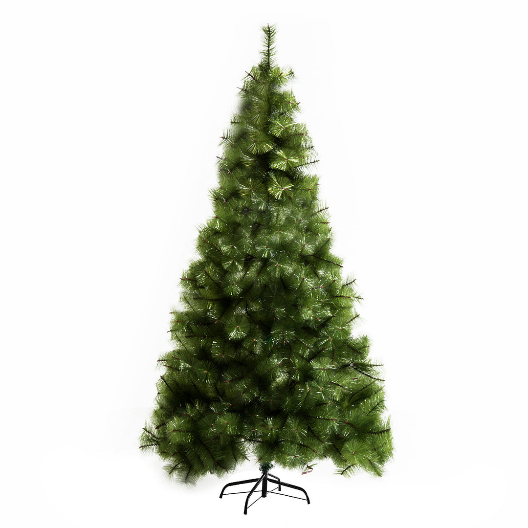 7ft 505-Tip Artificial Pine Holiday Christmas Tree w/ Metal Base Xmas Decor - Green