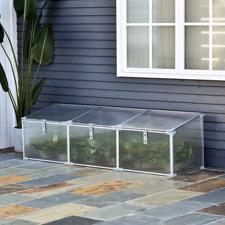 6ft Vented Cold Aluminum Frame Greenhouse for Garden