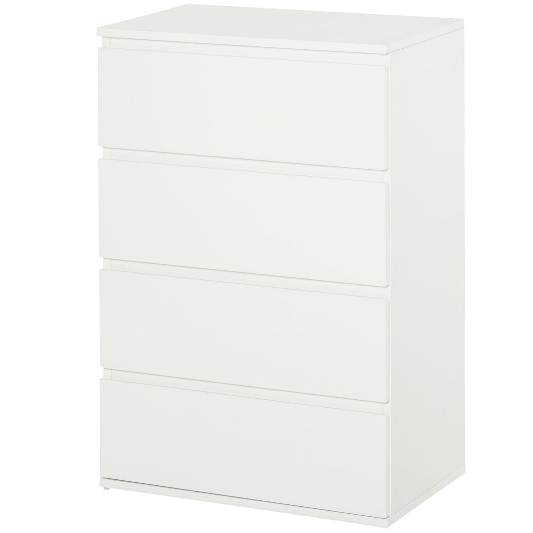4-Drawer Dresser Indoor Storage Cabinet Organizer Unit for Bedroom - White