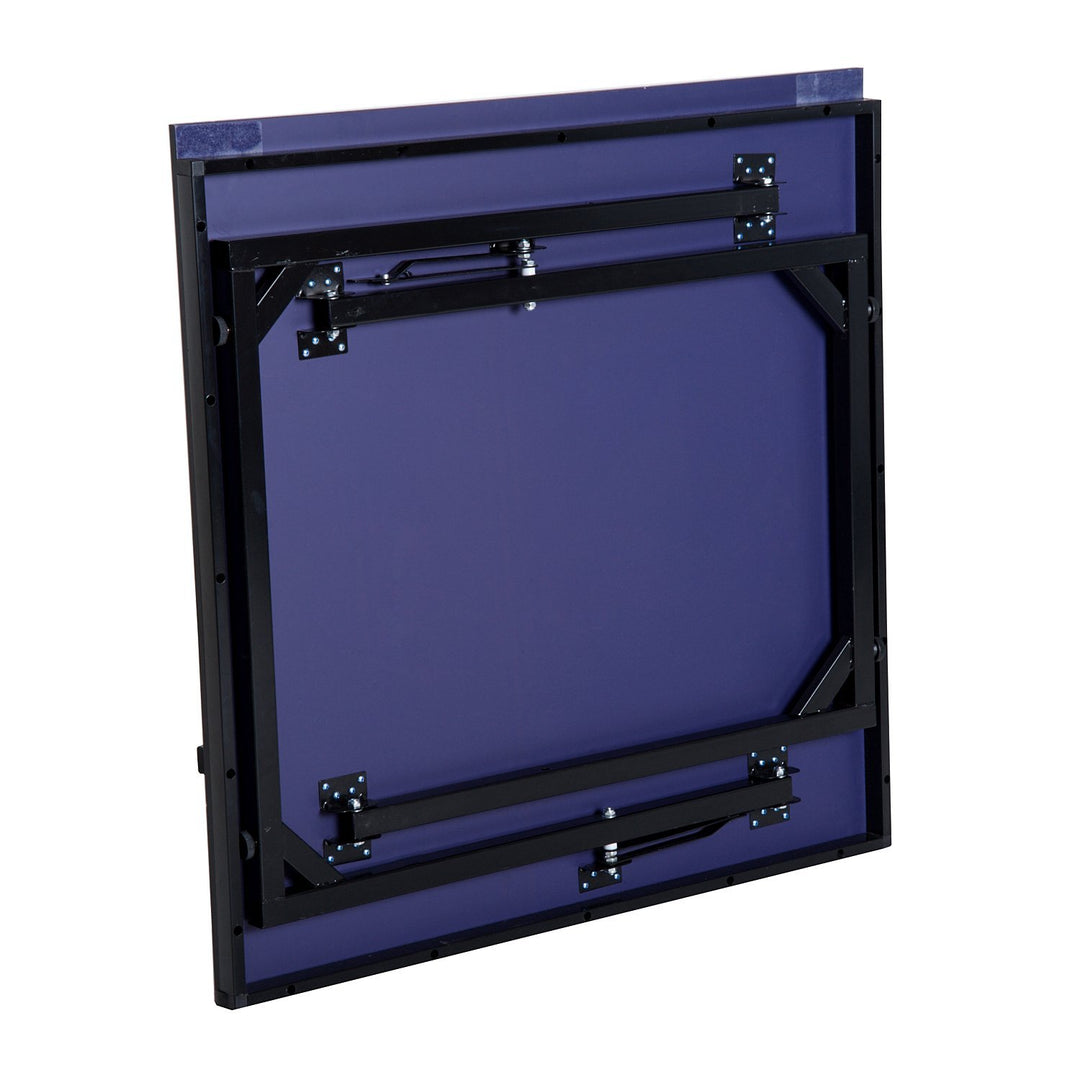 6ft Compact Foldable Ping Pong Table Tennis Table w/ Net - Blue & Black