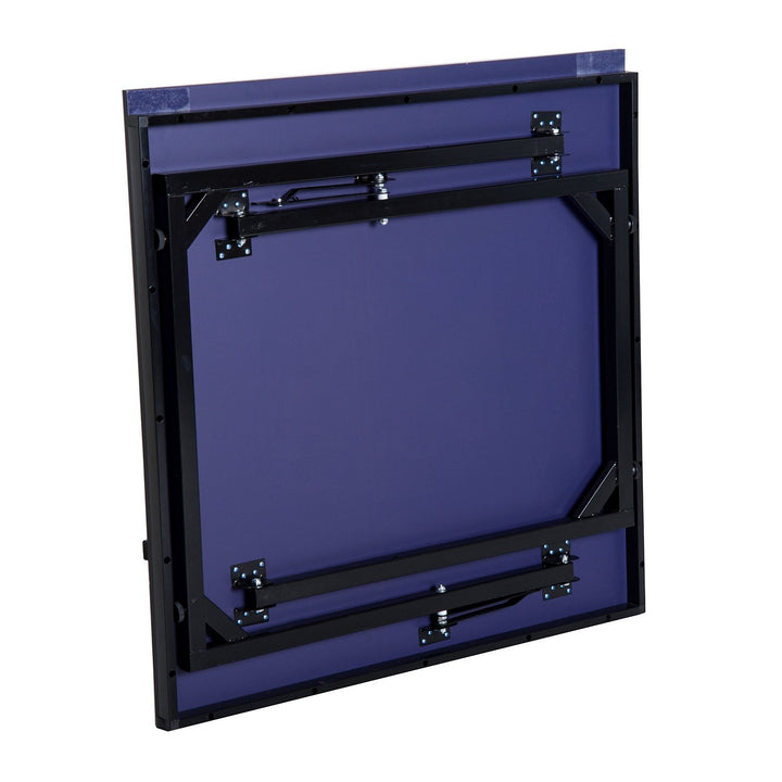 6ft Compact Foldable Ping Pong Table Tennis Table w/ Net - Blue & Black