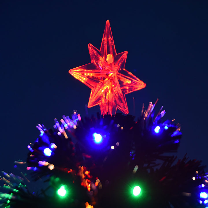5ft 180 Tip Pre-lit Artificial Christmas Holiday Tree Decor w/ Ornaments & Metal Base - Green