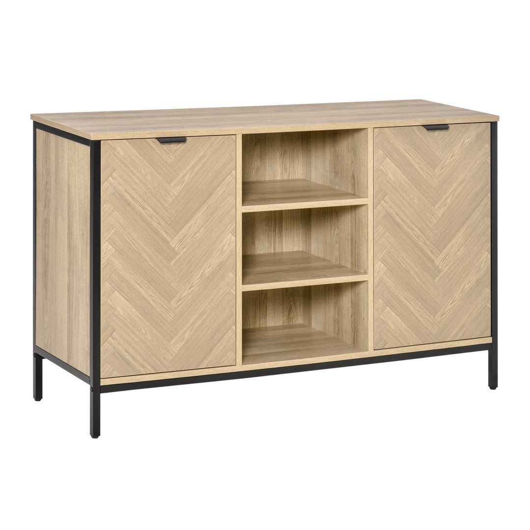 Modern Sideboard Buffet Accent Console Side Table Storage Cabinet Home Furniture - Light Oak