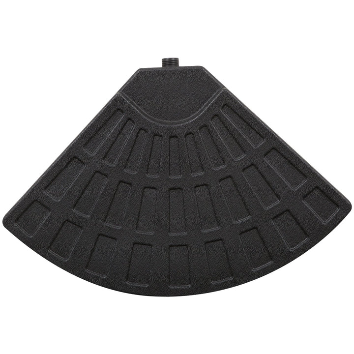 4pc, 112-232lbs Umbrella Counterweight Plates for Cross Base Stand Sun Shade for Patio - Black