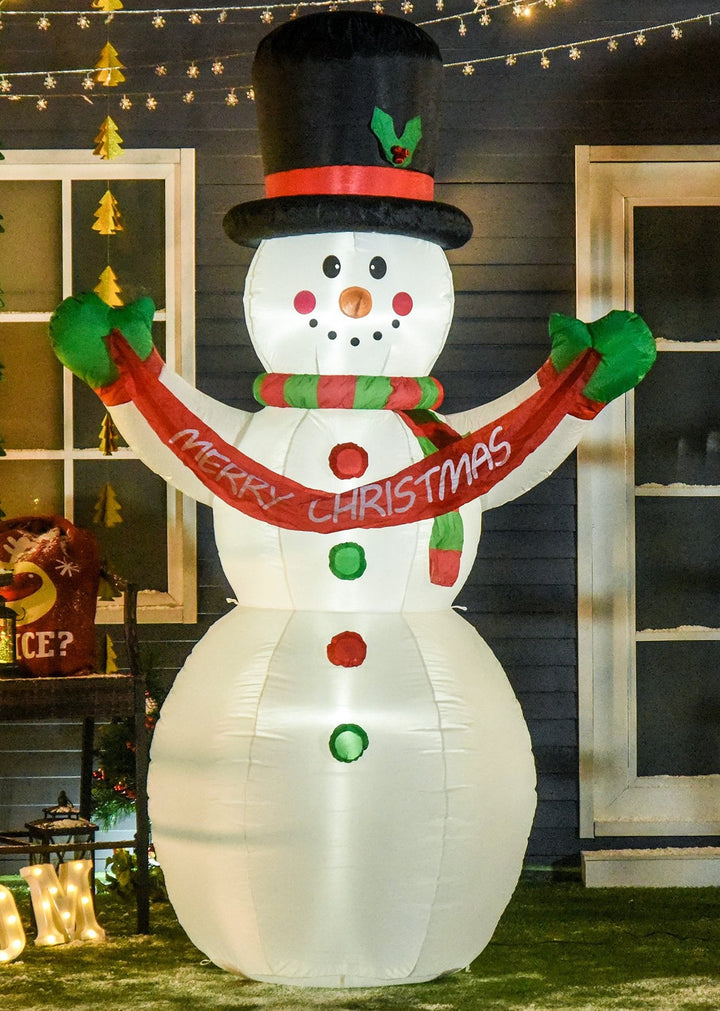 8ft Holiday Christmas Inflatable Lawn Xmas Outdoor Decoration w/ Lights – Frosty the Snowman